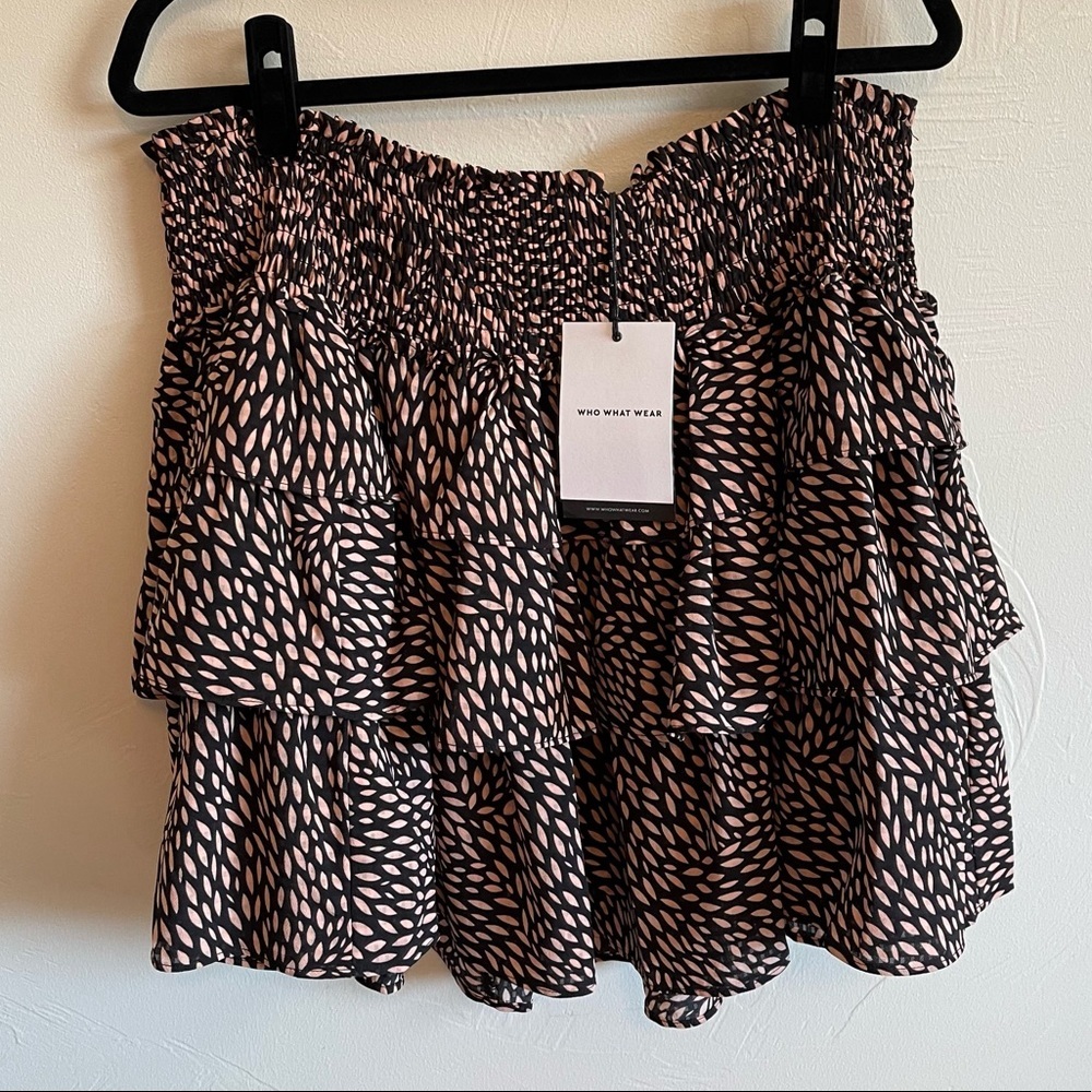 Who What Wear Smocked Mini Skirt​